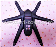 MJX X600 RC Quadcopter parts-08 Lower shell cover,Bottom canopy-Black